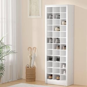Artiss Shoe Rack 12-tier 36 Pairs Storage White