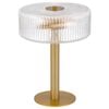 Telbix Brizo Industrial Table Desk Lamp Light Metal Glass Antique Brass Anodised