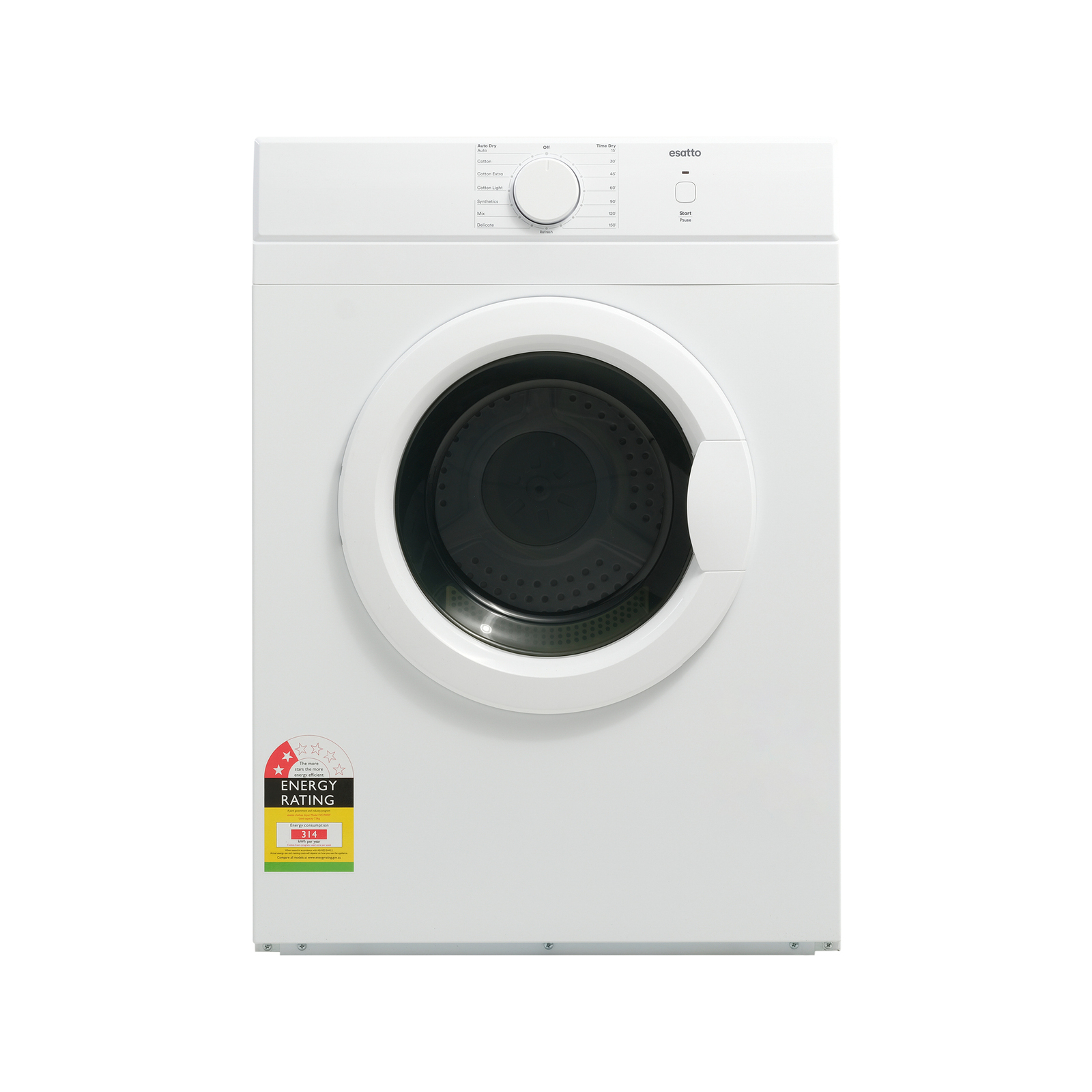Esatto 7kg White Vented Dryer product image