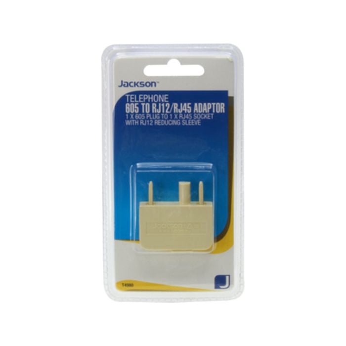 Jackson 605 to RJ12/45 Modular Telephone Adaptor Plug