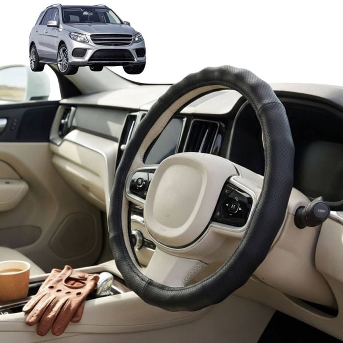Australian Goose Steering Wheel Cover for Mercedes-Benz GLE-Class 2015 - 2019 (W166) Circle Black