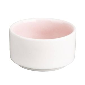 Olympia Fondant Dipping Dish Pink 70mm 12 Pack Porcelain Commercial Tableware