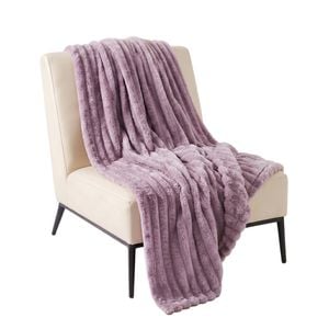 SOGA Purple Flannel Polyester Throw Blanket 200x230cm