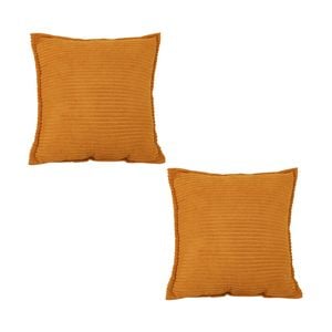 SOGA 2X 50cm Throw Pillows – Mustard Wabi-Sabi Arches