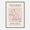 Galrie Elegant Minimalist Picasso Animal Series Drawing Art Print for Home Decor, Black Frame, A4 21 x 30cm (8 x 12inch)