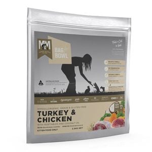 Meals For Meows (mfm) Turkey & Chicken With Vegetables And Coconut Oil Dry Kitten Food 2.5 Kg
