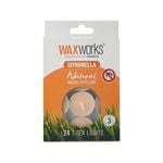 Waxworks Orange Citronella Candle Tea Lights - 24 Pack