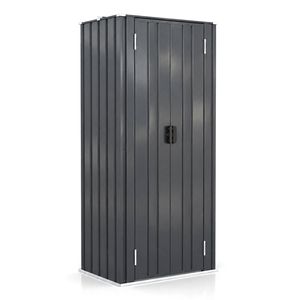 Advwin 3x2ft Galvanized Steel Garden Shed Storage Shed w/Adjustable Shelves