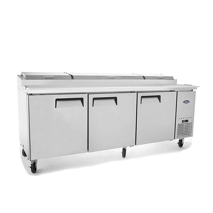 Atosa Three Door Pizza Prep Table Refrigerator Mpf8203
