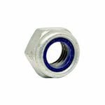 Pinnacle M8 Galvanised Nylon Lock Nut - 10 Pack