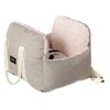 PaWz Dog Car Seat Booster Car Seat With Safety Tether Linen-Look Beige