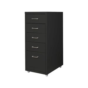 Levede 5-Drawer Filing Cabinet Steel Black