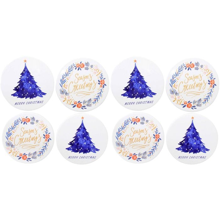 8pc LVD Seasons Greetings Coasters Home/Kitchen/Dining Table Decor 11x11cm