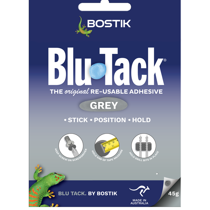 Bostik 45g Grey Blu Tack Reusable Adhesive