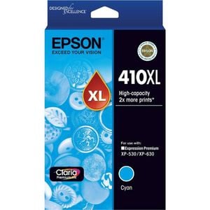 Epson GENUINE Original Epson 410XL Cyan Ink Cartridge Toner XP-530 XP-630 T340292