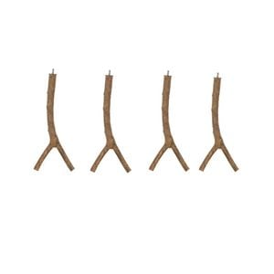 Yes4pets 4x Birch Perch Multibranch 25cm