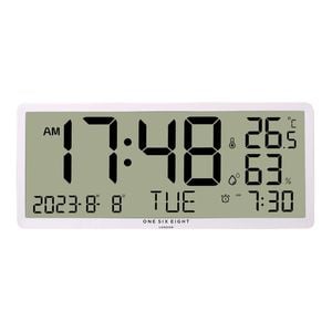 One Six Eight London Dylan Wall / Table Oversize White Digital Clock