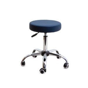 Premium Adjustable Round Stool - Ideal for Clinics, Offices & Workspaces - Navy