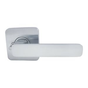 Choice Harper Square Privacy Lever Set In Satin Chrome