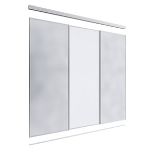 Lugna 2400 x 1801-2700mm 2 Mirror 1 Melamine 3 Door Combo Package