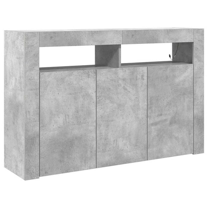 vidaXL Sideboard Concrete grey 116 x 30 x 75 cm