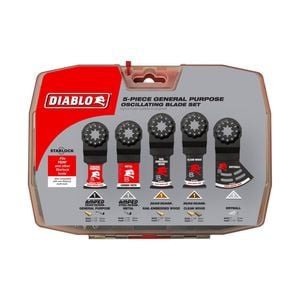 Diablo 5 Piece Starlock Multi-Tool Blade Set