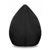 Waterproof Outdoor Egg Chair Cover - 210D Oxford Fabric, Anti-dust, Zipper, 115x190cm (Black)