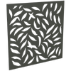 ProtectorAl 300-1200 x 300-1200mm Woodland Grey Large Leaf Unframed Solid Aluminium Decorative Panel 