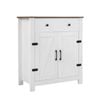 Costway 80cm Buffet Sideboard Farmhouse 5-Tier Adjustable Shelf Coffee Bar