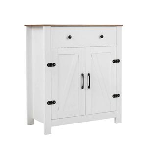 Costway 80cm Buffet Sideboard Farmhouse 5-Tier Adjustable Shelf Coffee Bar