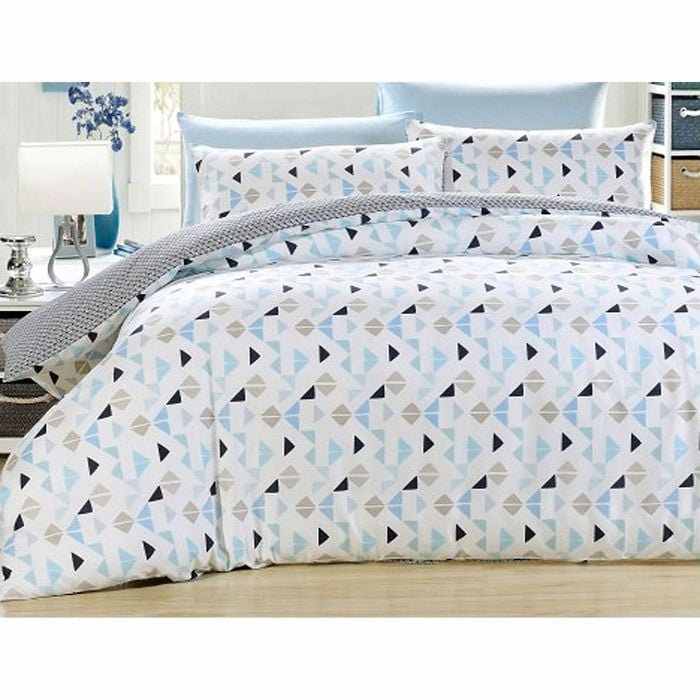 Bloomington 300TC Finley Reversible Quilt Cover Set Queen