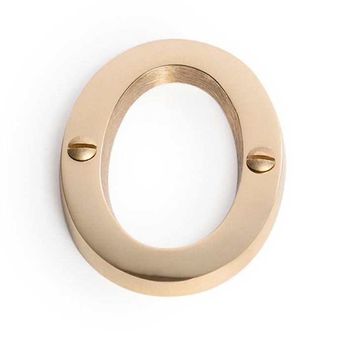 Sandleford 75mm Brass House Number 0 - 0
