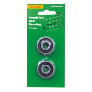 Richmond 30 x 10 x 9mm Rubber Sealed Precision Bearing - 2 Pack