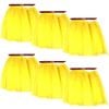 6x Yellow Tulle Ballerina Tutu – Medium, 3-Layer Adult Costume Australia Day - Yellow | Medium | Tutu