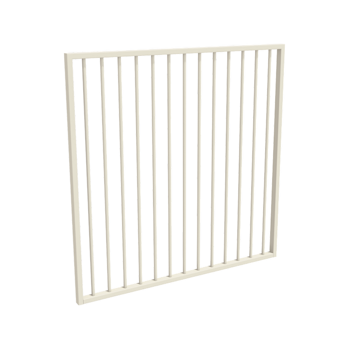 ProtectorAl 800 - 1200 x 1200mm Surfmist Aluminium Pool Gate Flat Top