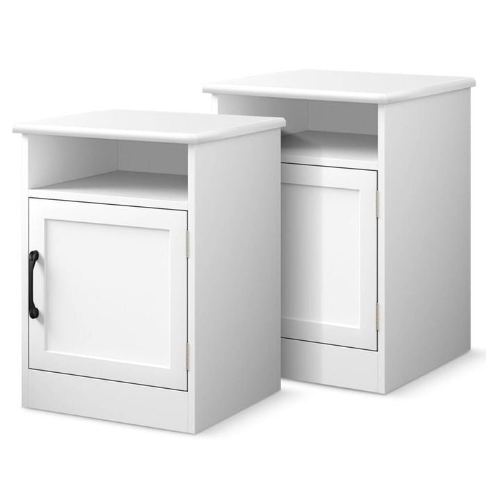 ALFORDSON Set of 2 Bedside Table White