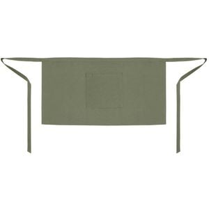 Whites Waist Apron Polycotton Olive Green With Pocket 750x373mm Professional Hospitality Workwear