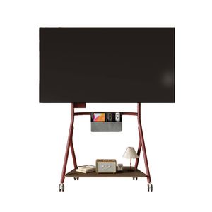 Screenmounts Steelroll Mobile Tv Trolley Stand Mount Bracket 32"-85" Agt80 - Red