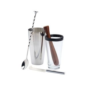 BarCraft Mojito Cocktail Kit 4pc Silver