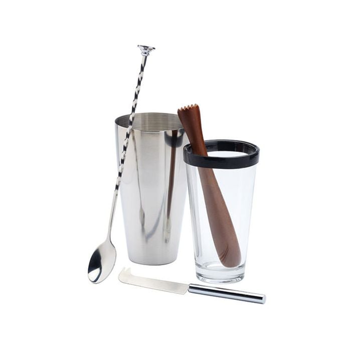 BarCraft Mojito Cocktail Kit 4pc Silver