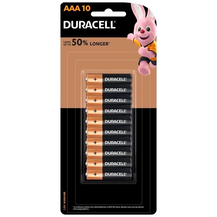Duracell AAA Coppertop Batteries - 10 Pack