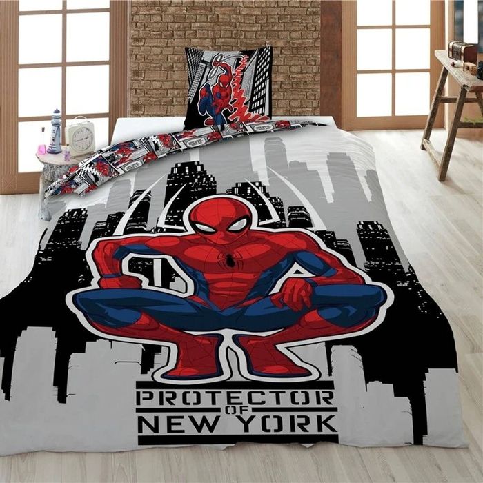 Marvel Spider-Man Protector Kids PolyCotton Quilt Cover Set - Single Bed Size