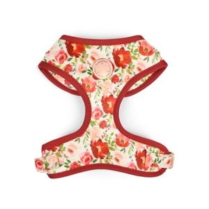 Holly & Co  Holly Floral Extra Large Red Stylish Velvet Dog Harness