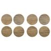 2x 4pc Ecology Mango Wood Rustic Drift Coasters 10cm