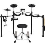 Powerstrike Avatar Fusion V3 8-Piece Electronic Digital Mesh Drum Kit with Drum Stool, Drumsticks, Headphones