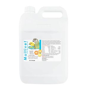 Vetafarm Multivet Liquid With Moulting Aid Daily Supplement For Birds 5l