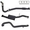 Ignite Exhausts Turbo Back For Nissan Gu Patrol 4.2l Leaf Spring Ute 3" Dump Pipe & Muffler 409 Stainless Steel