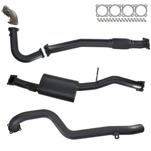 Ignite Exhausts Turbo Back For Nissan Gu Patrol 4.2l Leaf Spring Ute 3" Dump Pipe & Muffler 409 Stainless Steel