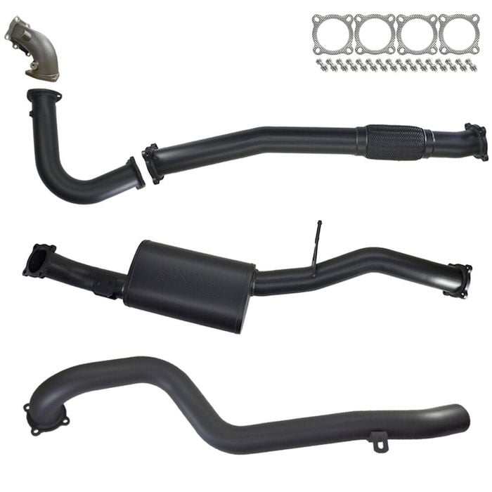 Ignite Exhausts Turbo Back For Nissan Gu Patrol 4.2l Leaf Spring Ute 3" Dump Pipe & Muffler 409 Stainless Steel