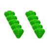 10pc Cleanstar Anti-Splash Urinal Screens Apple Fragrance Odour Control Green